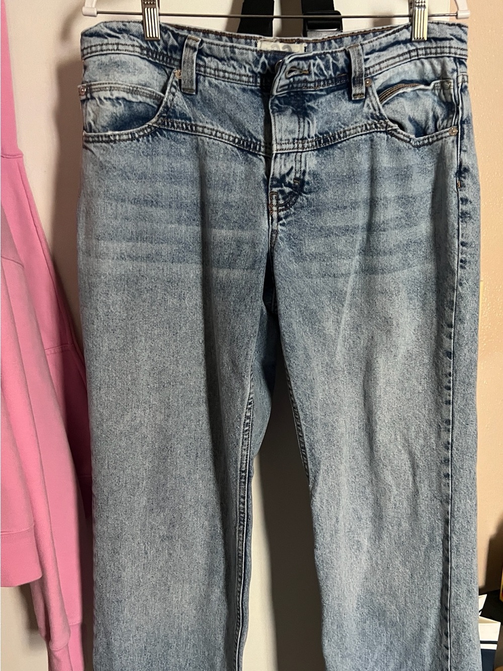 We The Free Light Wash Blue Straight-Leg Jeans
